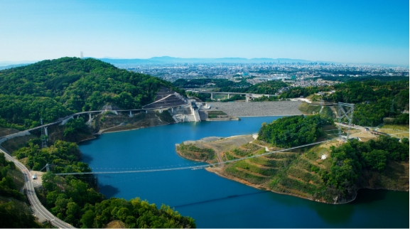 日本最長のつり橋「GODA BRIDGE」